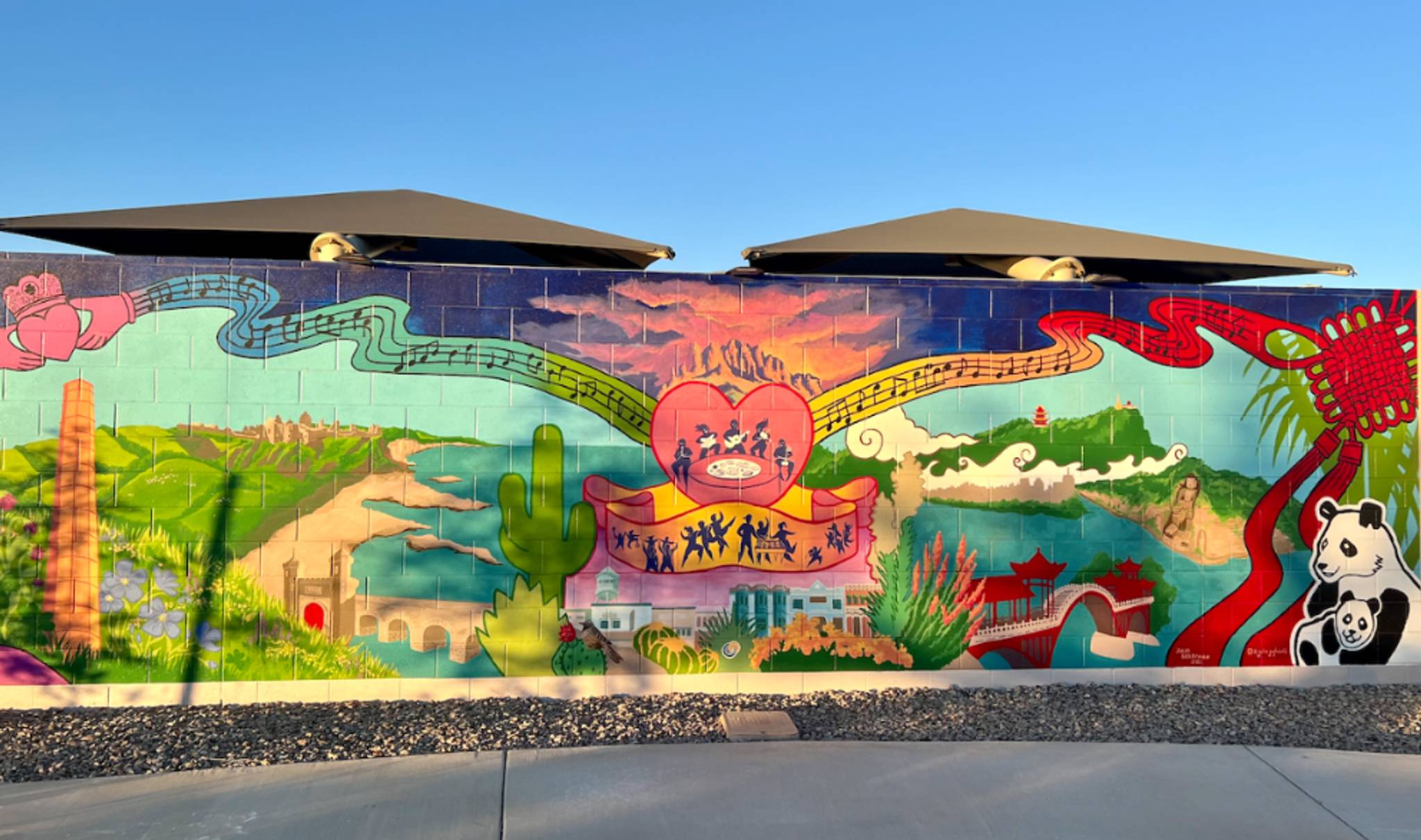 Julia Berryman&mdash;Gilbert Sister Cities Friendship Garden Mural