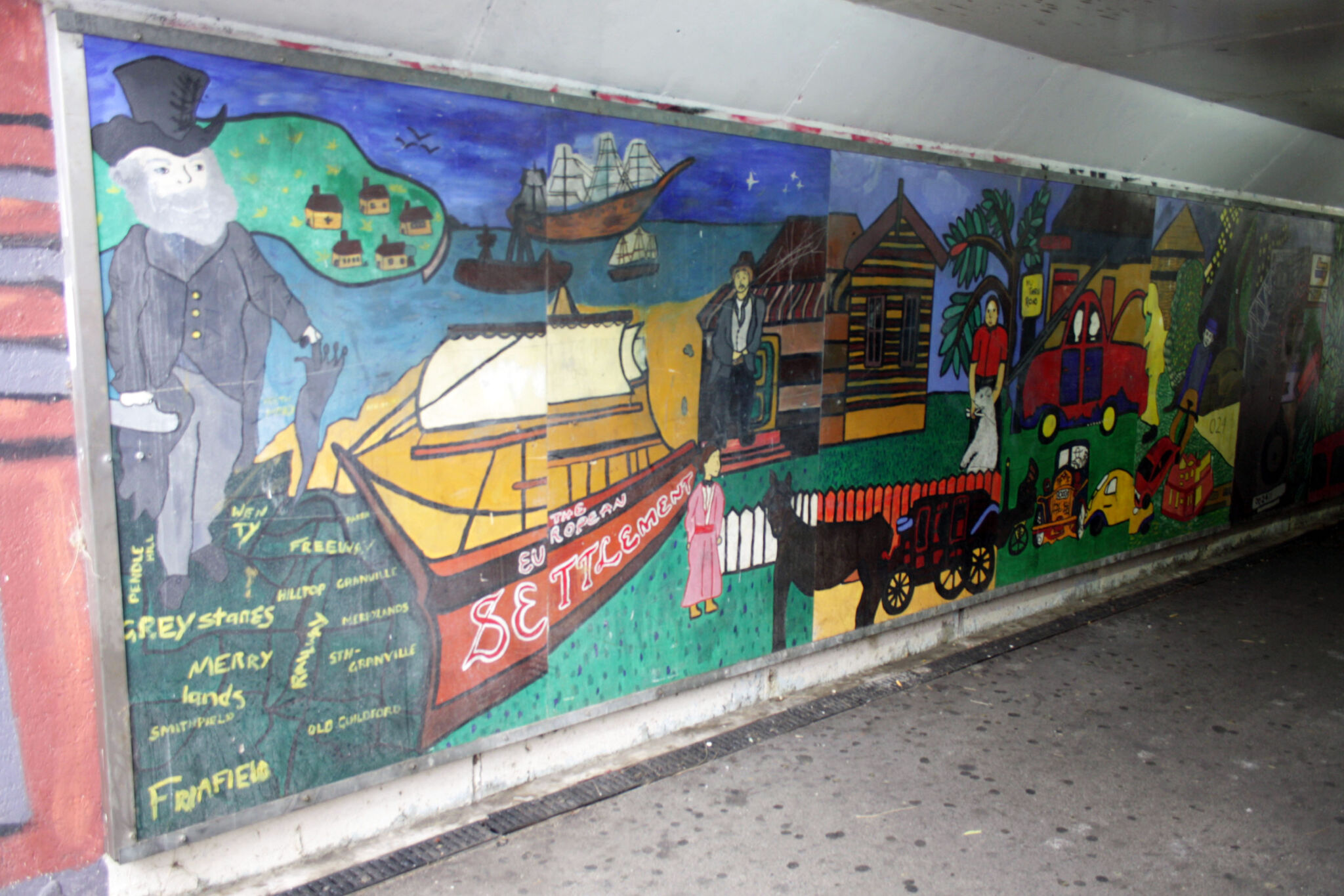 Catherine McCauley High School, Holroyd High School&mdash;Merrylands Station Underpass Mural