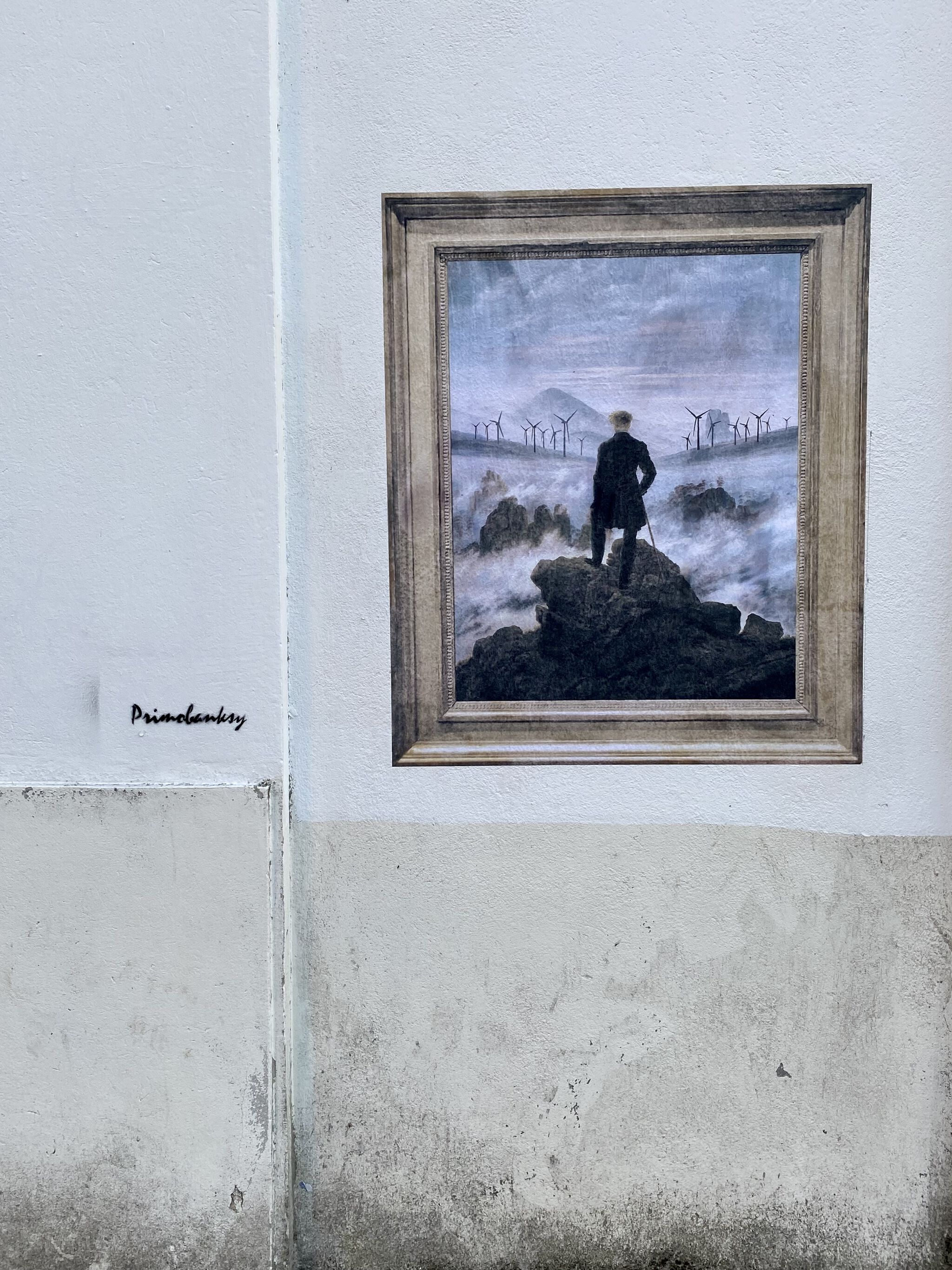 El Primo de Banksy&mdash;Camiñante sobre un mar de nubes 2021