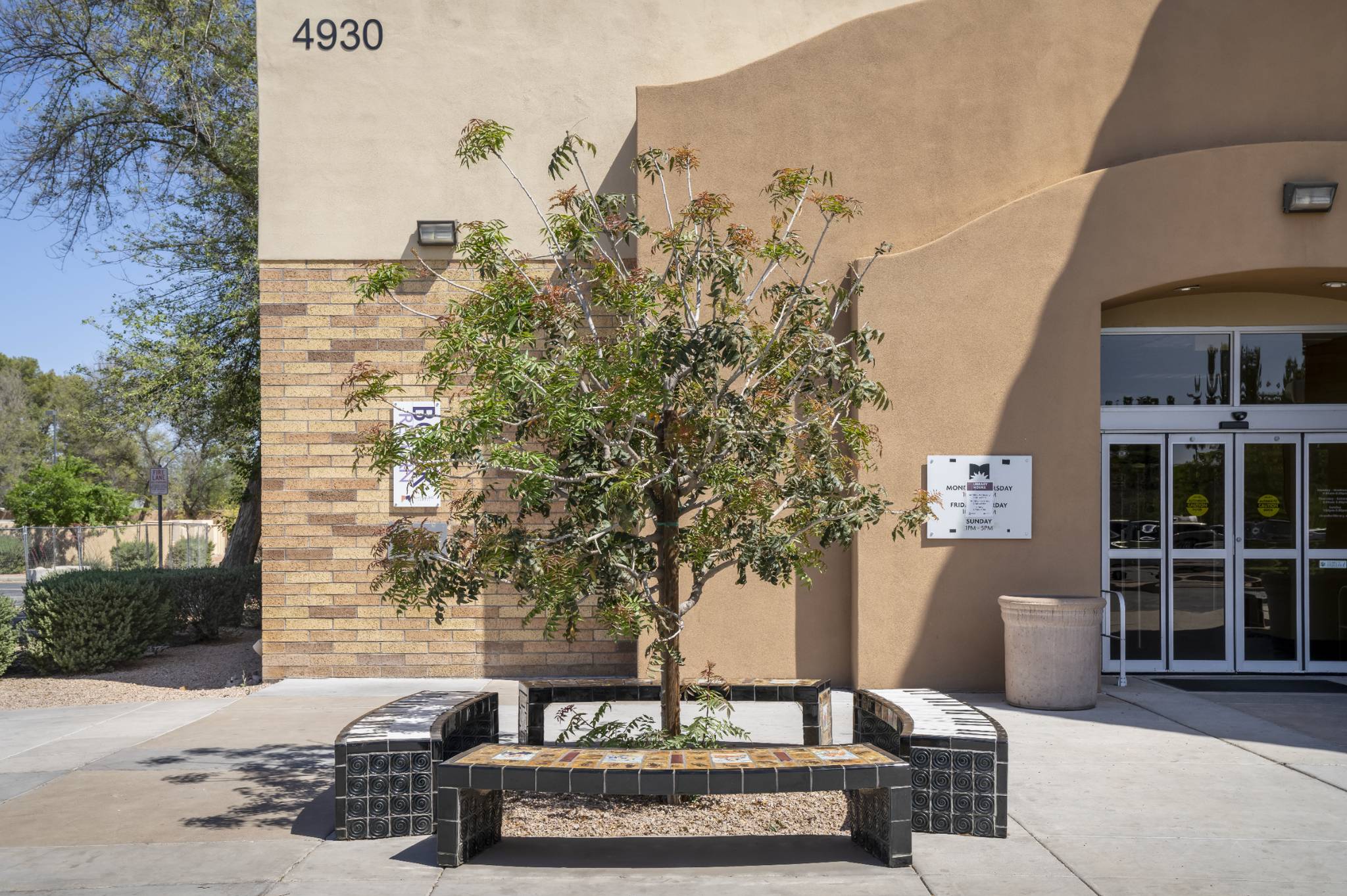 Susan Berzelius, Steven Fitch, Kathleen Escobedo, Alvin Pace, Ted Wolter&mdash;Sunset Library - Benches