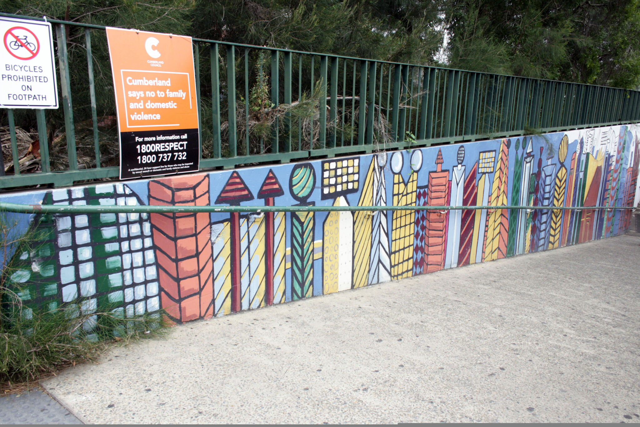 Catherine McCauley High School, Holroyd High School&mdash;Merrylands Station Underpass Mural