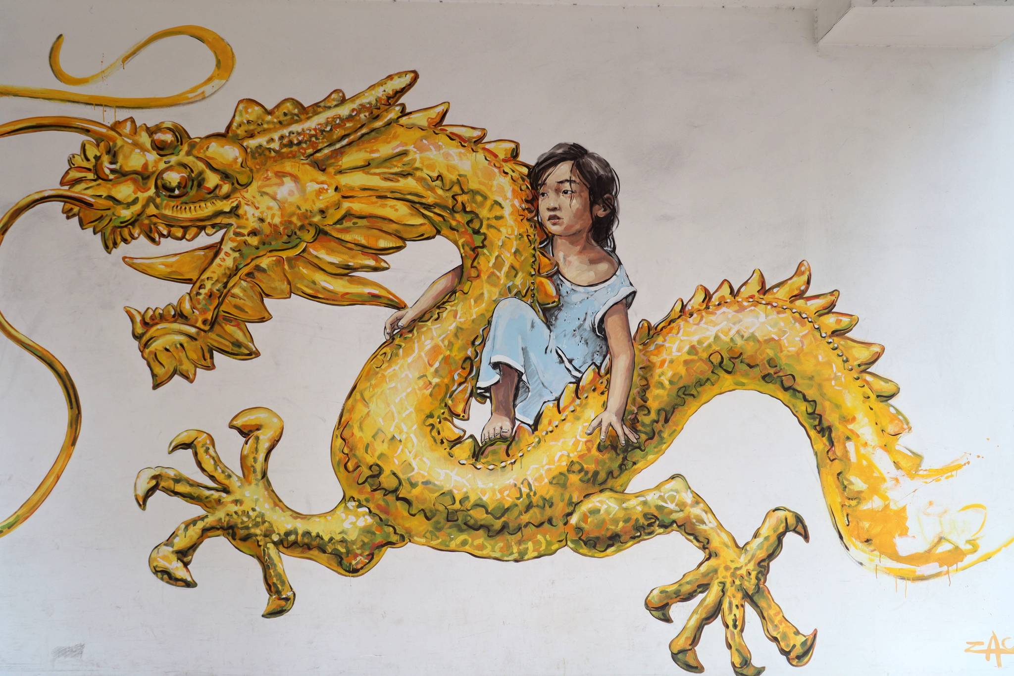 Ernest Zacharevic&mdash;Golden Dragon