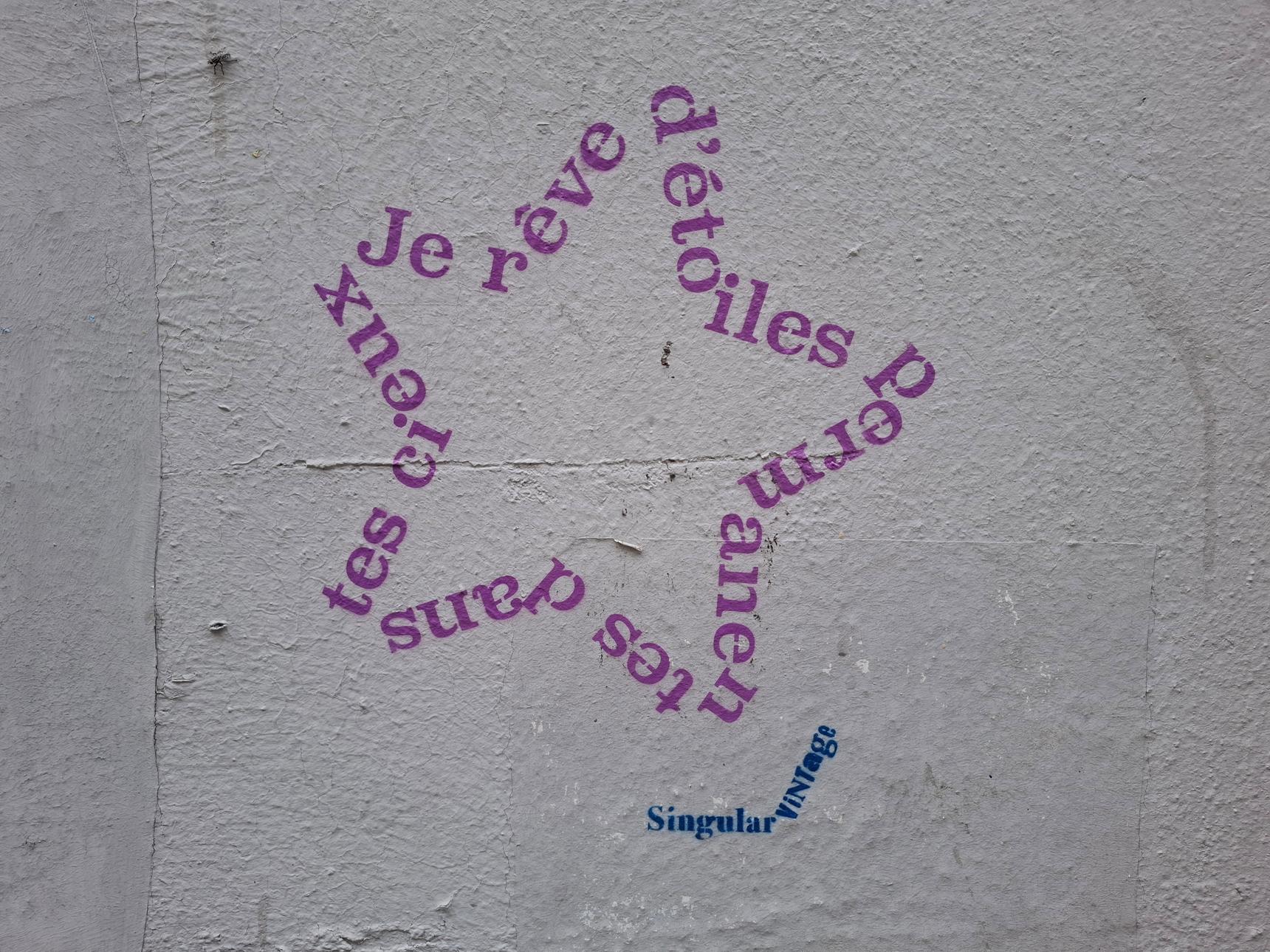 Singular Vintage—Je rêve d'étoiles permanentes dans tes yeux