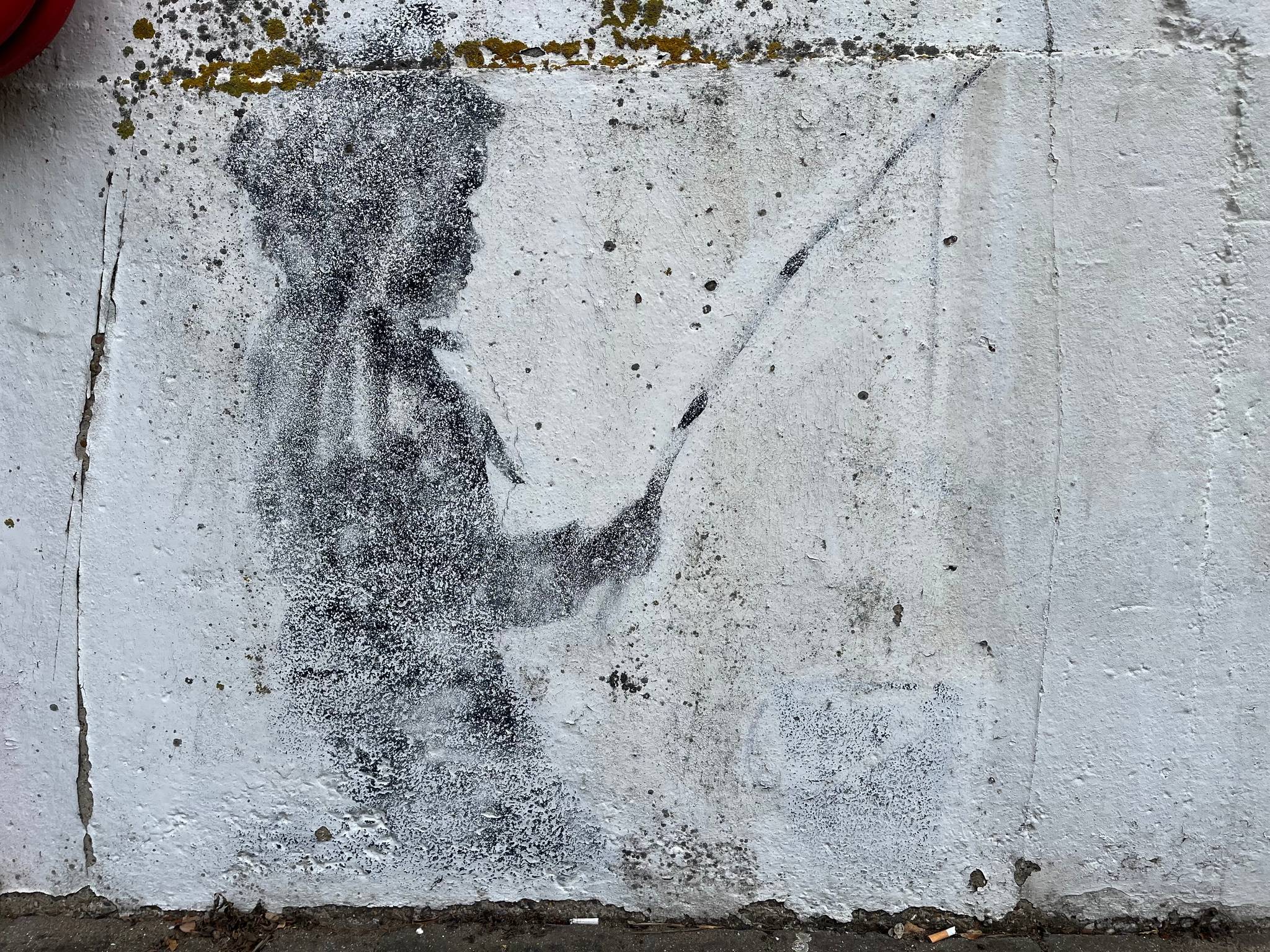 Banksy&mdash;Fishing Boy