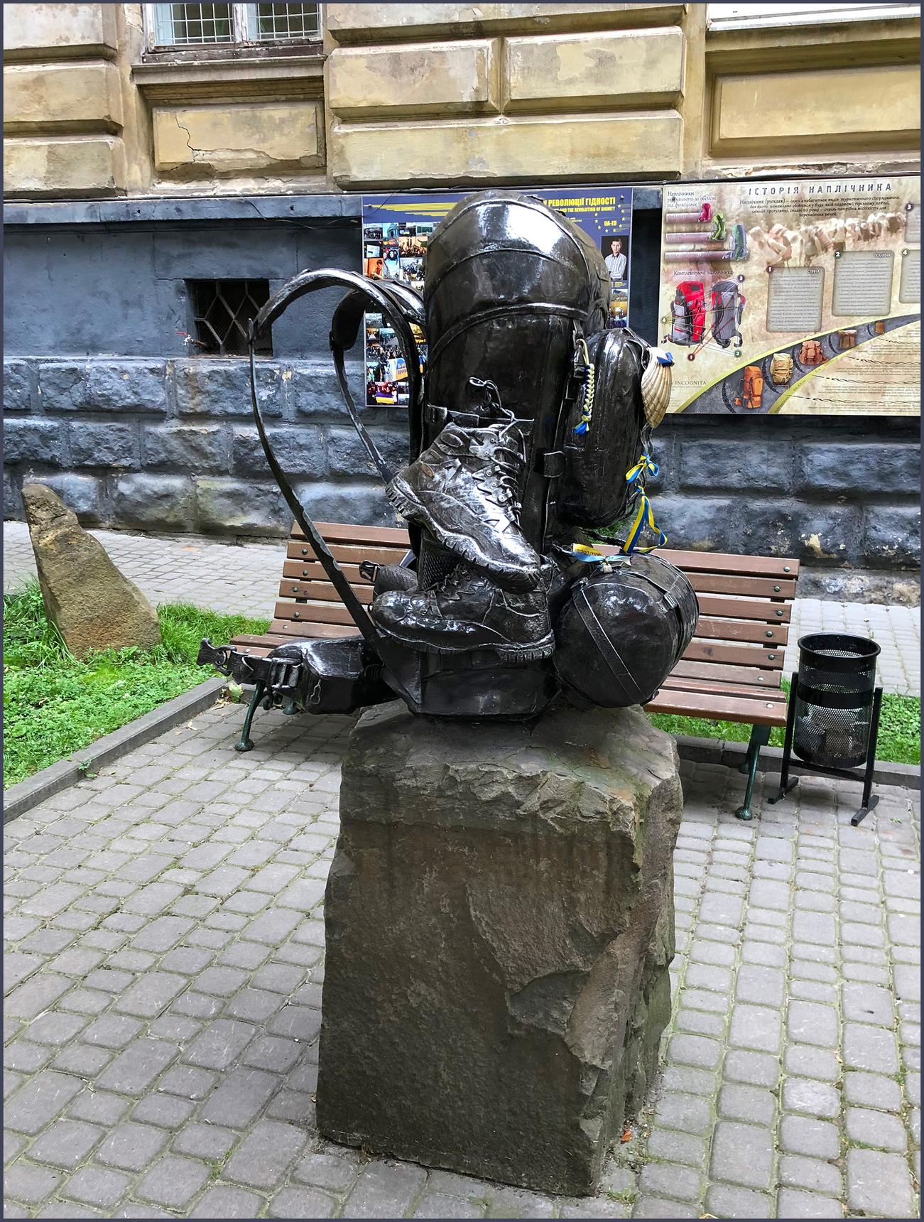 Unknown—Monument to the hiking backpack