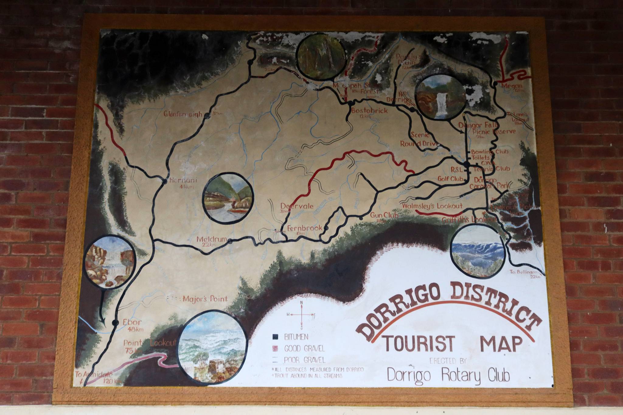 Dorrigo Rotary Club&mdash;Dorrigo District Tourist Map