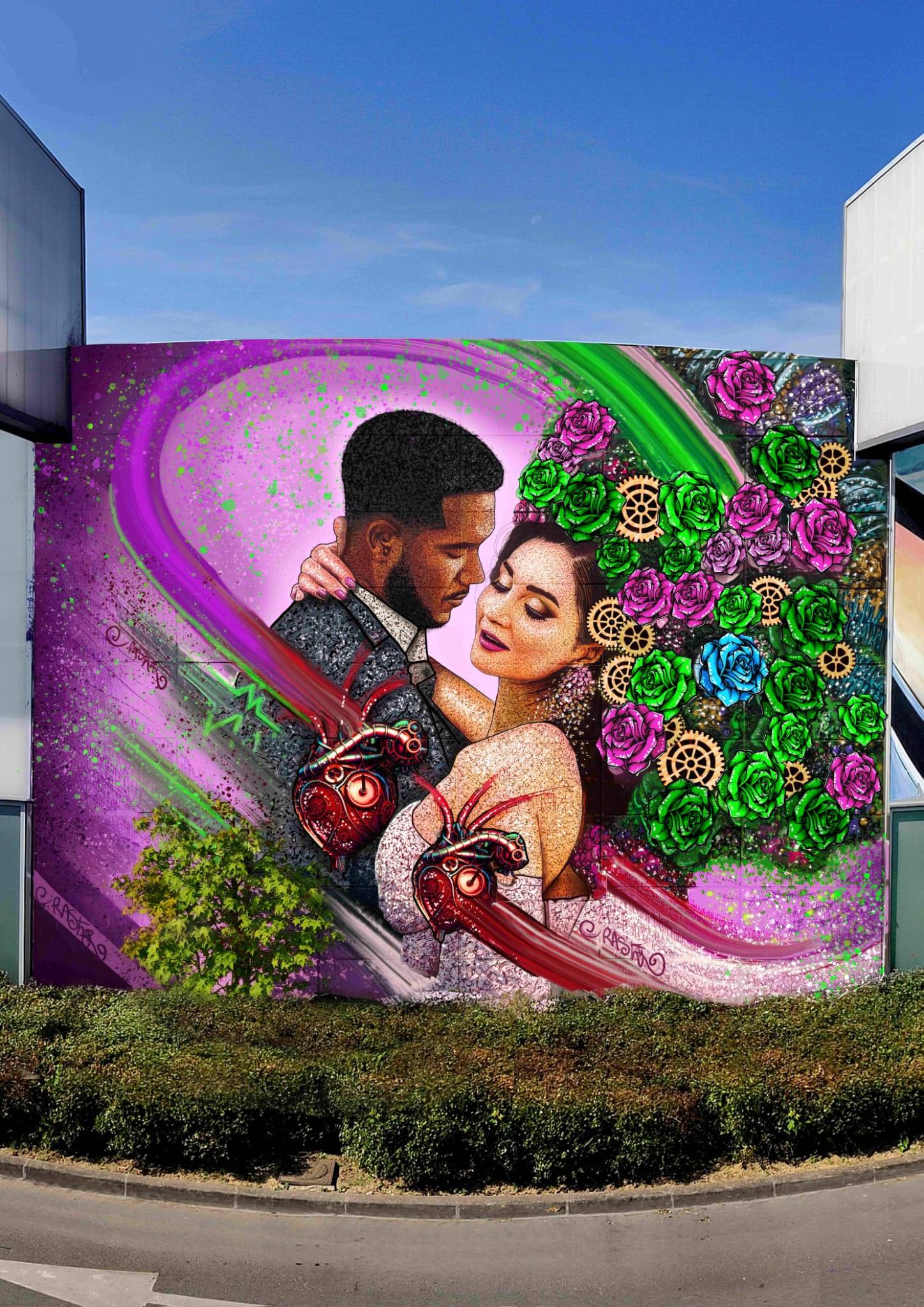 Artiste Rast&mdash;Unconditional Love - Spray painting