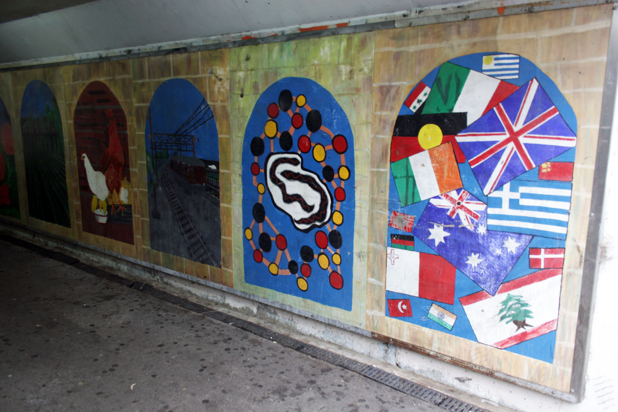 Catherine McCauley High School, Holroyd High School&mdash;Merrylands Station Underpass Mural