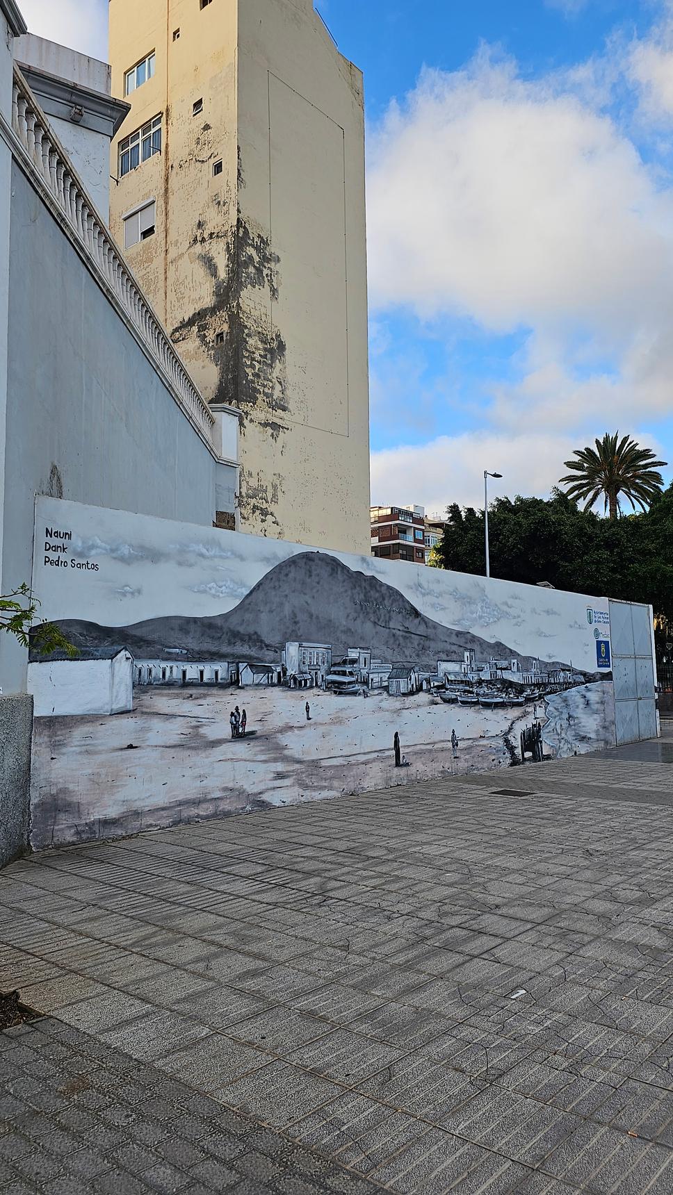 Pedro Santos, Nauni, and Dank—Mural en honor a Manolo Vieira