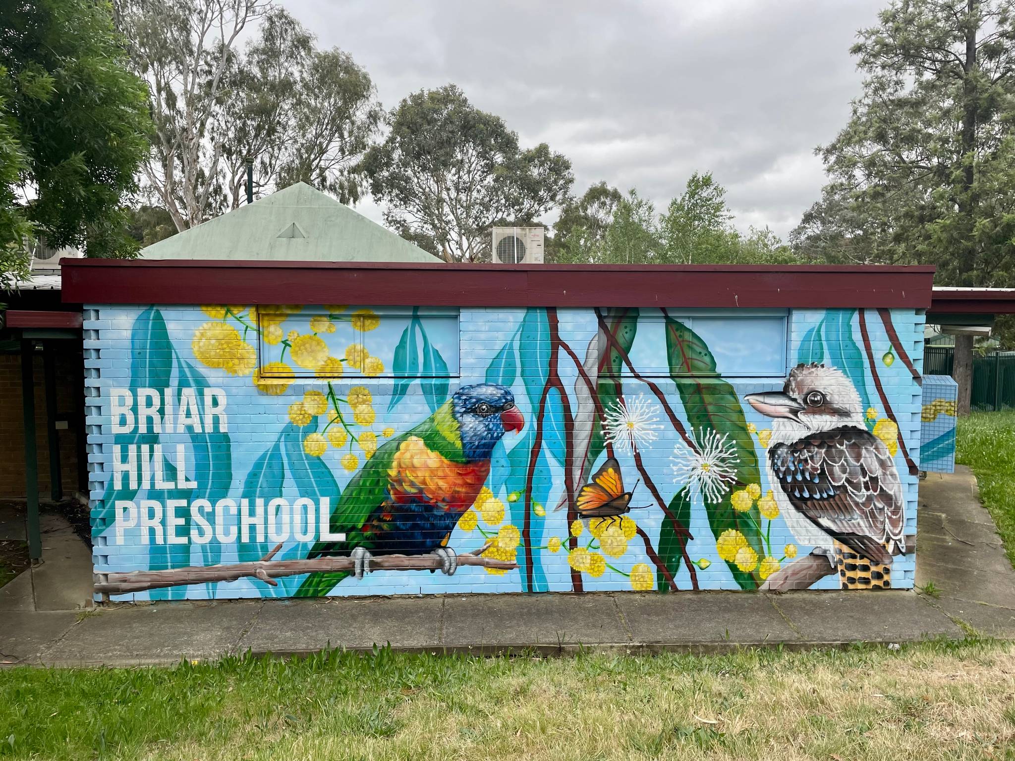 Man of Darkness&mdash;Briar Hill Preschool Mural 