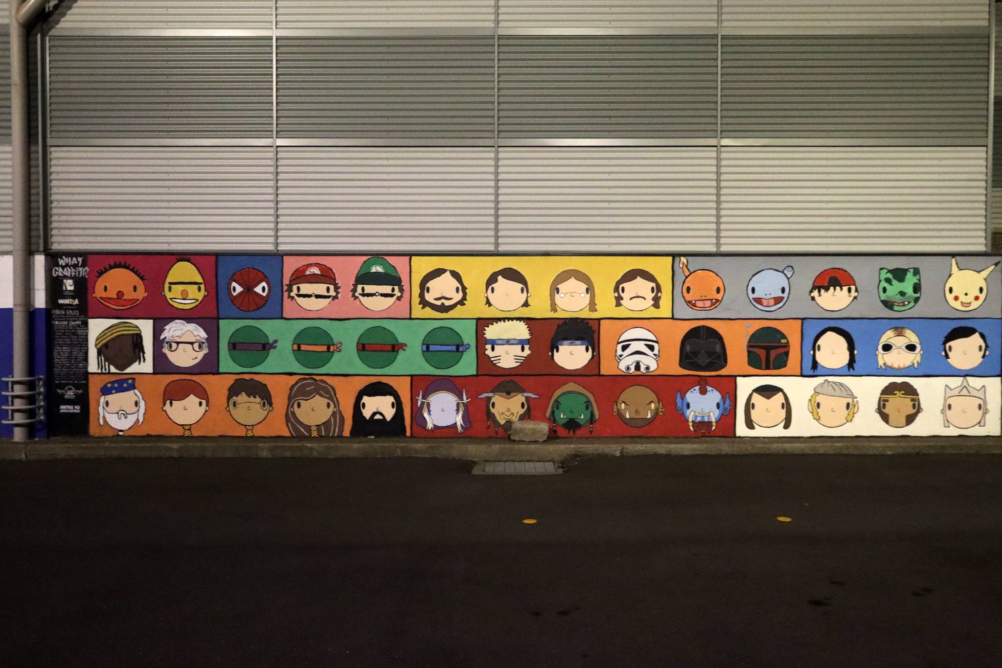 Ben Eyles&mdash;Faces Mural