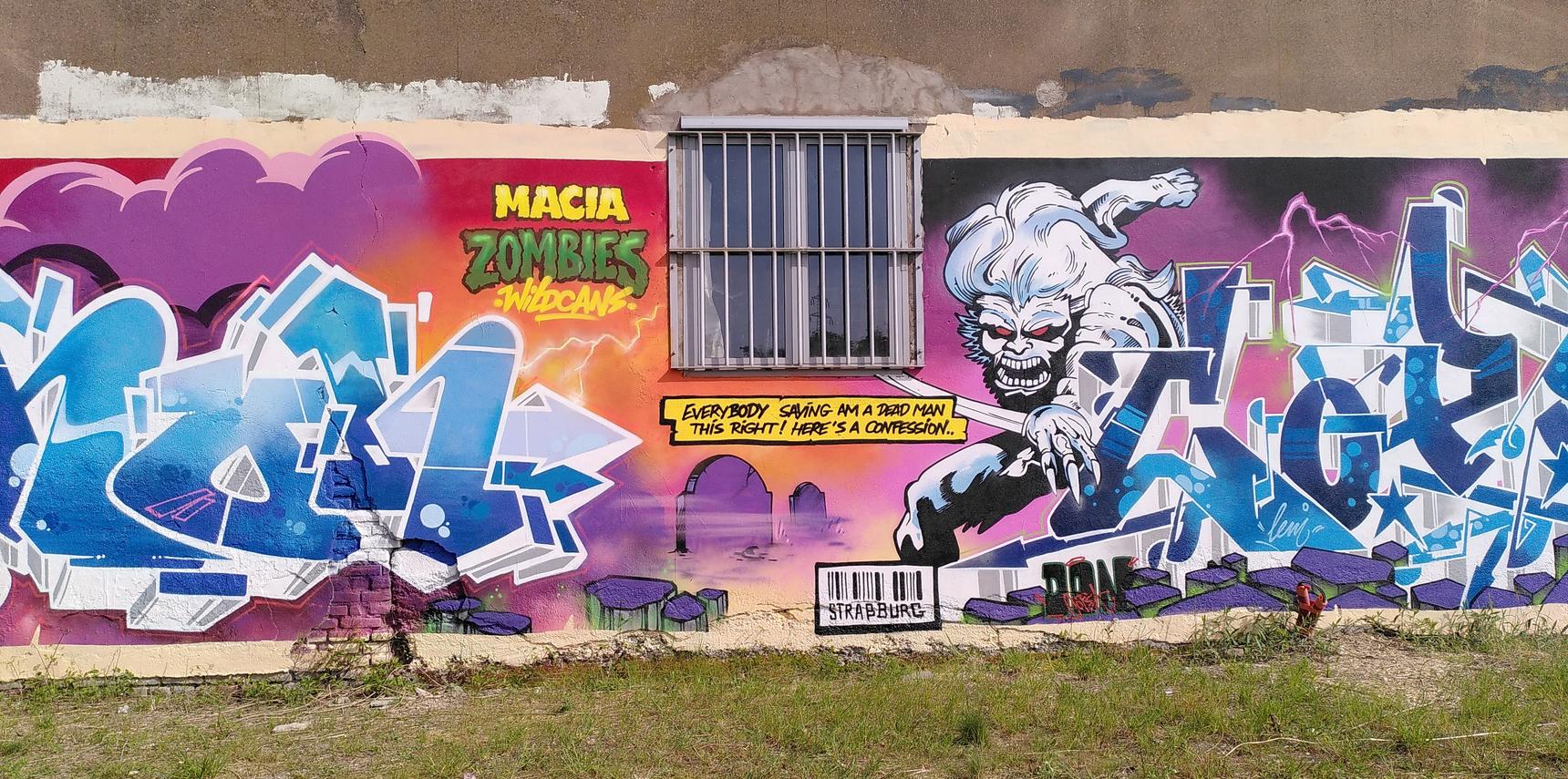 Mahon, Copsa 104 Crew Wildcans, Pisco Logik, Pistone Letters—Macia Zombies Wildcans Wall