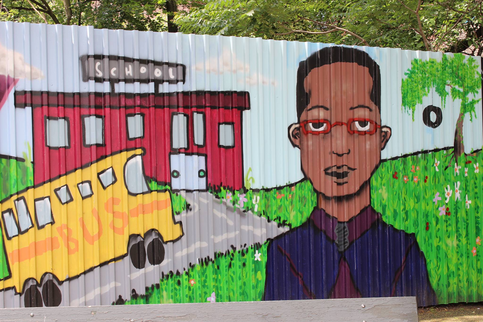 CITYarts, Damien Mitchell, Richard Cabral, Kerff Petit-Frere, Ditmas Junior High School students&mdash;Umma Playground