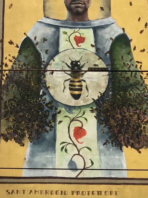 “Sant’Ambrogio protettore delle api e dei laboriosi milanesi.”