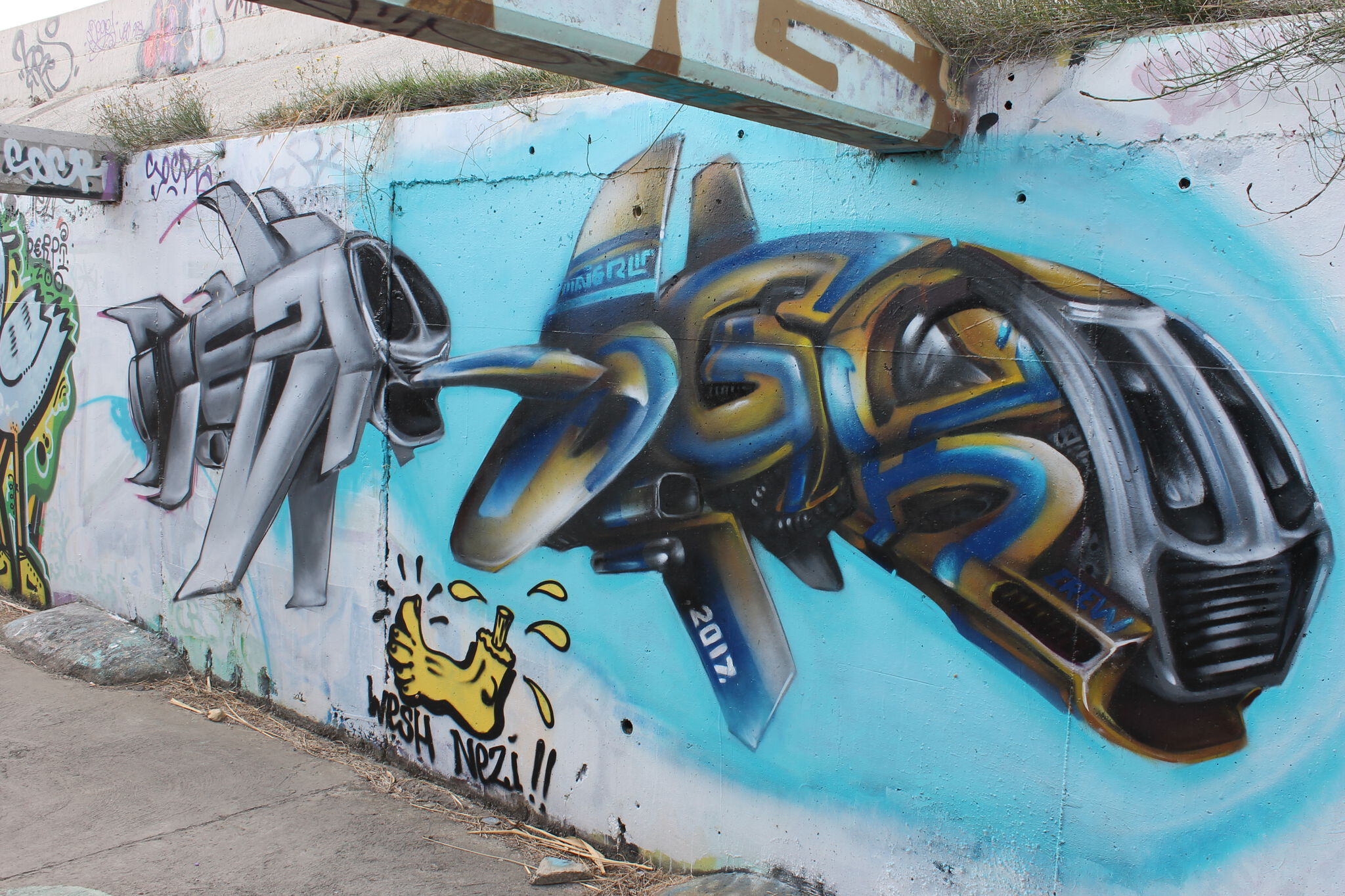 Maigre, Onir, Wyzer, Nezi&mdash;Personnages Graffiti zone