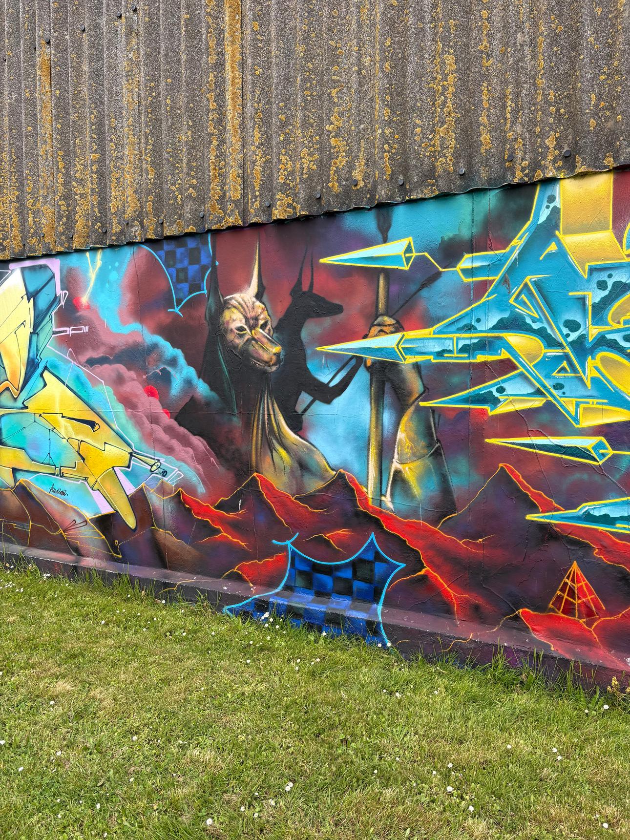—Grafittiwand Oststr.